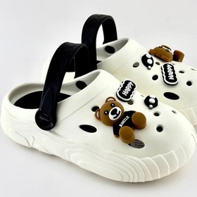 تصویر کراکس بچگانه خرسی چرم سایز ۲۴ تا ۳۳ 