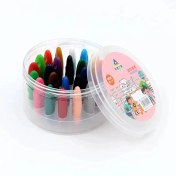 تصویر مداد شمعی جادویی ۲۴ رنگ ضد آب 