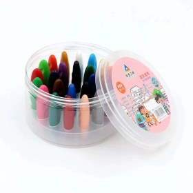 تصویر مداد شمعی جادویی ۲۴ رنگ ضد آب 