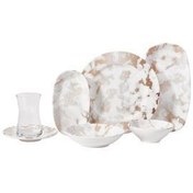 تصویر ست صبحانه چند رنگ مجموعه 26 قطعه محصول اصلی KORKMAZ 