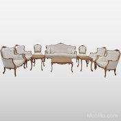 تصویر مبل نئوکلاسیک ۹ نفره لورنزو - مبلمان و غذاخوری 8 نفره 