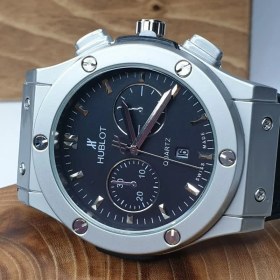 تصویر ساعت مچی مردانه هابلوت صفحه مشکی Hublot 