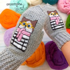 تصویر دستکش نیمه طرح "میو" 