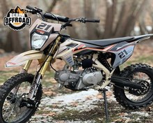 تصویر موتور مینی کراس ۱۲۵ سی سی طرح هاسکورنا چراغ دار 