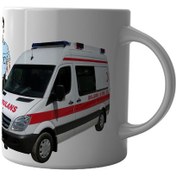 تصویر ماگ چاپلینو با طرح آرم اورژانس 115 کشور – M161 Mug Chaplino with emergency logo design of 115 countries