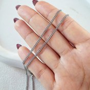 تصویر زنجیر استیل نقره ای - زنجیر کارتیر ریز 