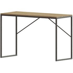 تصویر میز کامپیوتر چوب فلز مدل ثنا - لیون روشن / طوسی Computer desk, Sana model