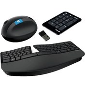 تصویر ست ماوس و کیبورد بی‌سیم مایکروسافت مدل Sculpt Ergonomic 