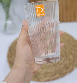 تصویر لیوان آبخوری کریستال وارداتی _لیوان شربتخوری کریستال سرویس 6 عددی برند دلی Imported crystal drinking glasses _Crystal drinking glasses, set of 6, Deli brand