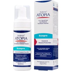 تصویر فوم شوینده آردن اتوپیا ملایم صورت و چشم پوست خیلی خشک و مستعد قرمزی 150 میل Ardene Atopia Eye And Face Anti Redness Eczofoam Cleanser 150ml