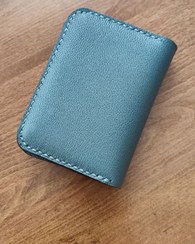 تصویر کیف کارت چرم طبیعی گاوی و دست‌دوزشده Wallet