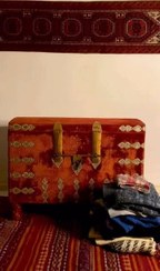 تصویر صندوقچه مخمل بسیار قدیمی 