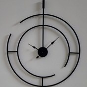 تصویر ساعت دیواری تماماً فلزی طرح خاص قطر۷۰ 