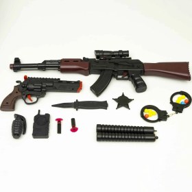 تصویر ست تفنگ پلیس حرفه‌ای کلاش با نانچیکو G84002 