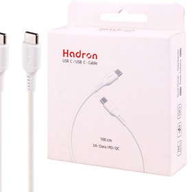 تصویر کابل تبدیل فست شارژ Hadron HTC-C-C01 Type-C to Type-C 3A PD QC 1m Hadron HTC-C-C01 Type-C to Type-C 3A PD QC 1m Cable