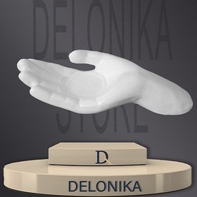 تصویر جا شمعی طرح دست 