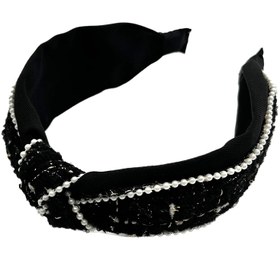 تصویر تل مشکی دور مرواریدی 