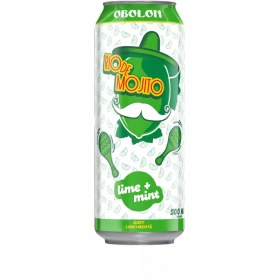 تصویر ماءالشعیر اوبولون طعم موهیتو 500 میلی لیتر باکس 24 عددی Obolon Riode Mojito Alcohol Free Beer 500 ml