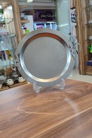 تصویر سینی استیل گرد 