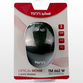 تصویر ماوس بی سیم تسکو مدل TM 662W ا TSCO TM 662W Wireless Mouse TSCO TM 662W Wireless Mouse