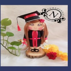 تصویر عروسک فارغ التحصیلی طرح دخترانه 