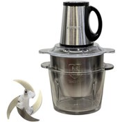 تصویر خردکن دو کاسه سیلورکرست 3.8 لیتر جفت تیغ طلایی به همراه سیر پاک کن مدل MZ-2021 