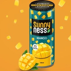 تصویر آبمیوه سانی نس قوطی با طعم انبه - باکس 24 عددی Sunny Nes juice can with mango flavor - box of 24 pieces