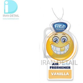 تصویر خوشبوکننده خودرو کارتی فرش وی مدل Fresh way SMILE VANILLA 