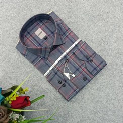 تصویر پیراهن طرحدار مردانه قواره ازاد ( قواره کلاسیک ) _ استین بلند 