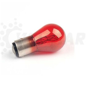 تصویر لامپ 2 کنتاکت پایه PR21/5W مدل 12495 (قرمز) – فیلیپس (یک عدد) Philips PR21/5W - 12495 Auto Light Bulb