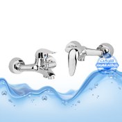 تصویر ست شیر حمام و توالت قهرمان کروم 