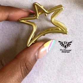 تصویر کلیپس فلزی طرح ستاره C109 