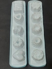 تصویر قالب یخ جفتی پلاستیکی 