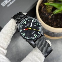 تصویر ساعت مردانه رومانسون بند برزنتی مشکی 