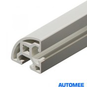 تصویر پروفیل شیار دار آلومینیمی گوشه سایز 40*40 شیار 10 میلیمتر 40*40 corner aluminium profile