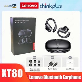 تصویر هندزفری بلوتوثی لنوو مدل Live Pods XT80 هندزفری بی سیم لنوو مدل Lenovo Live Pods XT80