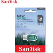 تصویر فلش مموری USB 3.2 سن دیسک مدل Ultra Eco با ظرفیت ۱۲۸ گیگابایت Sandisk Ultra Eco USB3.2 128GB Flash Drive