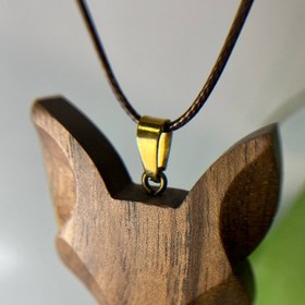 تصویر گردنبند چوبی روباه 
