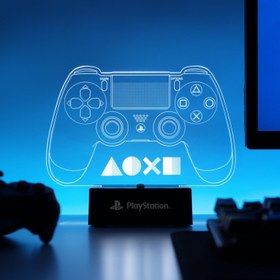 تصویر لامپ رومیزی پالادون طرح دسته بازی دوال شاک Paladone Playstation 4 Controller Light 