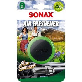 تصویر خوشبوكننده پنلی با رایحه آلم سمر سوناكس مدل Sonax Air Freshener Alm Sommer 