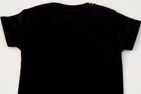 تصویر تیشرت طرح مینی پلنگی مشکی 