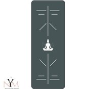 تصویر مت یوگا TPE الایمنت دار طرح یوگی - nityayogamat 