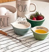 تصویر پیمانه سرامیکی رنگی شیرینی پزی وارداتی 