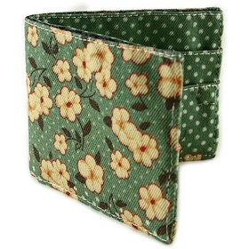 تصویر کیف پول کتان طرح Spring Blossom 