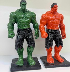 تصویر مجسمه هالک بزرگ - سبزمشکی 