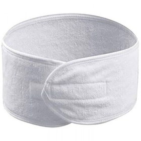 تصویر هدبند حوله ای سفید 