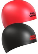 تصویر کلاه شنا مشکی مردانه و زنانه M0550 01 0 15W Cap Silicone Champion ، یک Mad Wave 