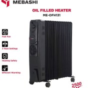 تصویر رادیاتور برقی ۱۳ پره فن دار Mebashi Oil filled heater
