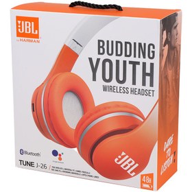 تصویر هدفون اورجینال JBL مدل J 26 ORIGINAL JBL BLUETOOTH HEADPHONE MODEL J 26