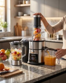 تصویر آبمیوه گیری ۴ کاره ولگا VOLGA دیجیتال ۱۰۰۰ وات 